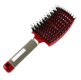 Hairbrush Anti Klit Brushy Haarborstel Women Detangler Hair Brush Bristle Nylon Scalp Massage  Teaser Hair Brush Comb (Option: Red-Brush-1pc)