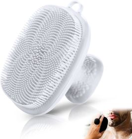 Face Scrubber, Silicone Face Scrubber for Men (Color: White)